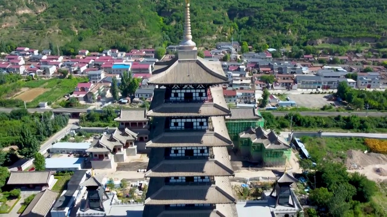 平凉泾县大云寺视频素材