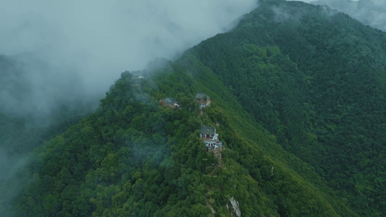 秦岭小五台云海航拍视频素材