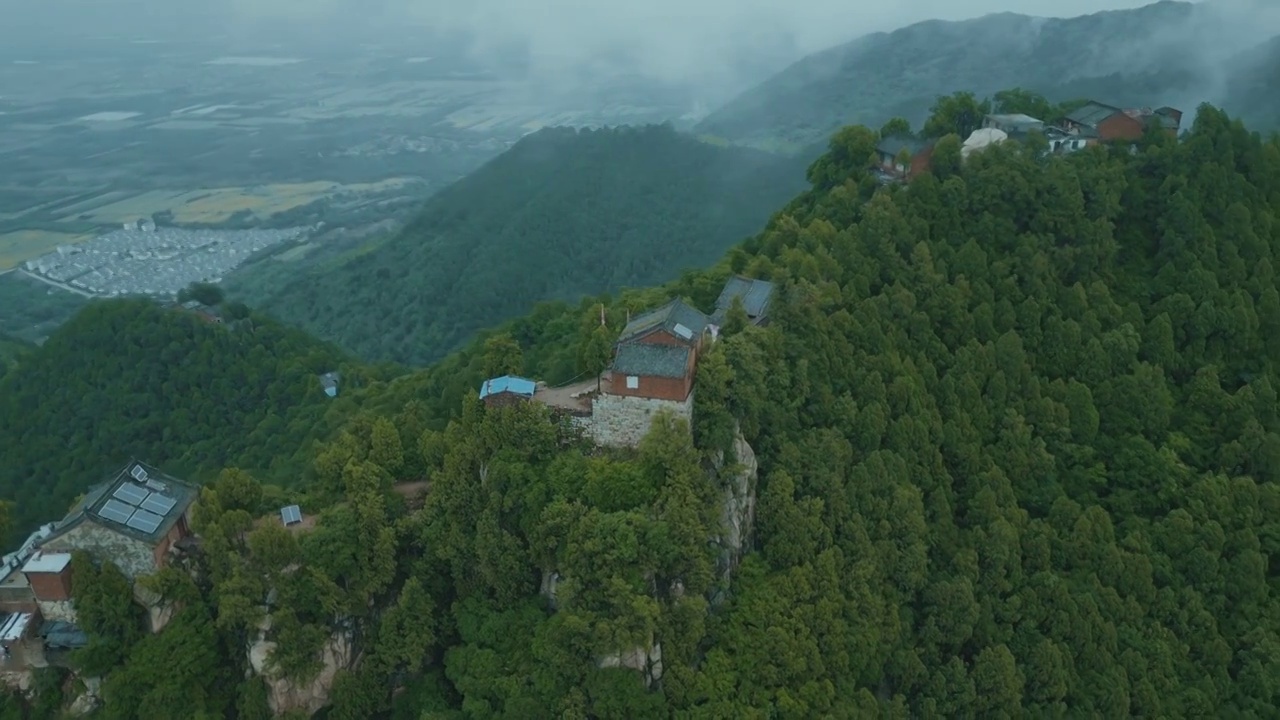 秦岭小五台云海航拍视频素材