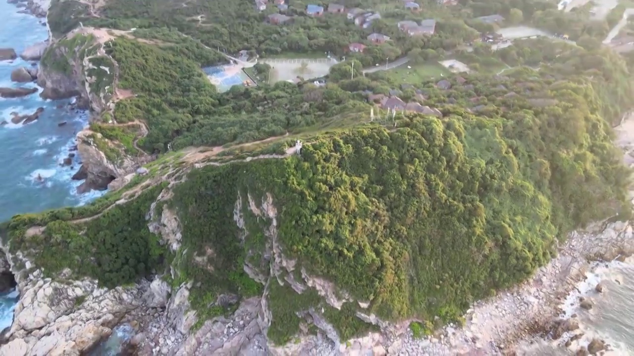 广州深圳大鹏新区杨梅坑鹿嘴山庄航拍视频素材