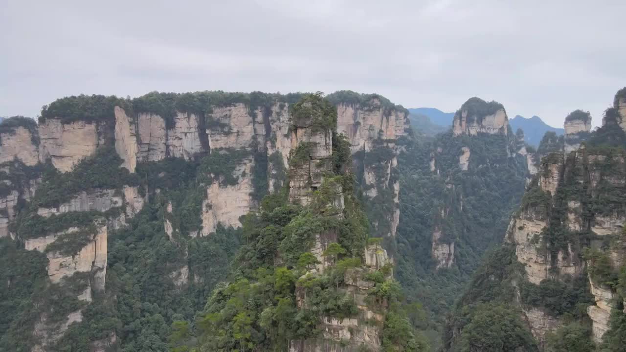 湖南张家界武陵源景区航拍视频素材