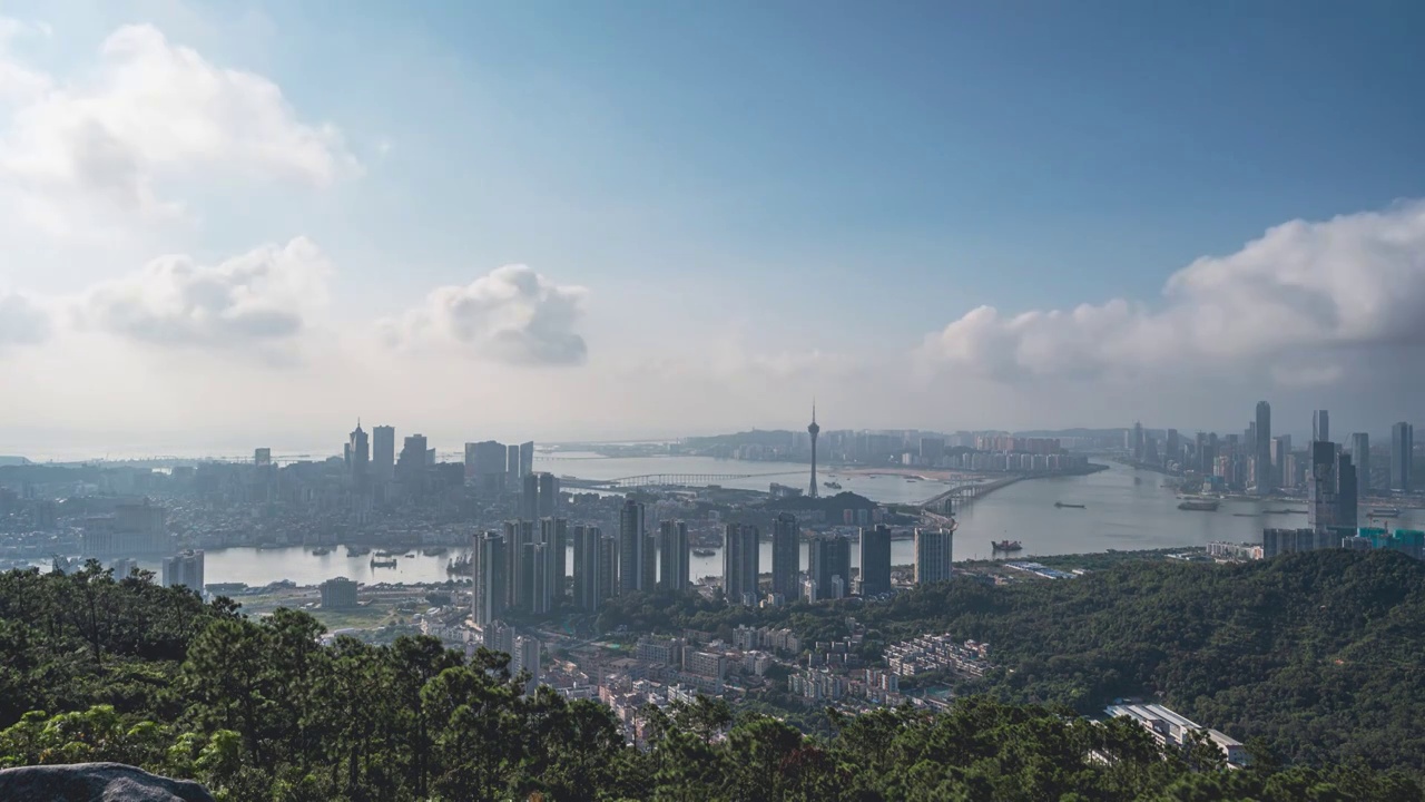 中国珠海澳门日间风景视频素材