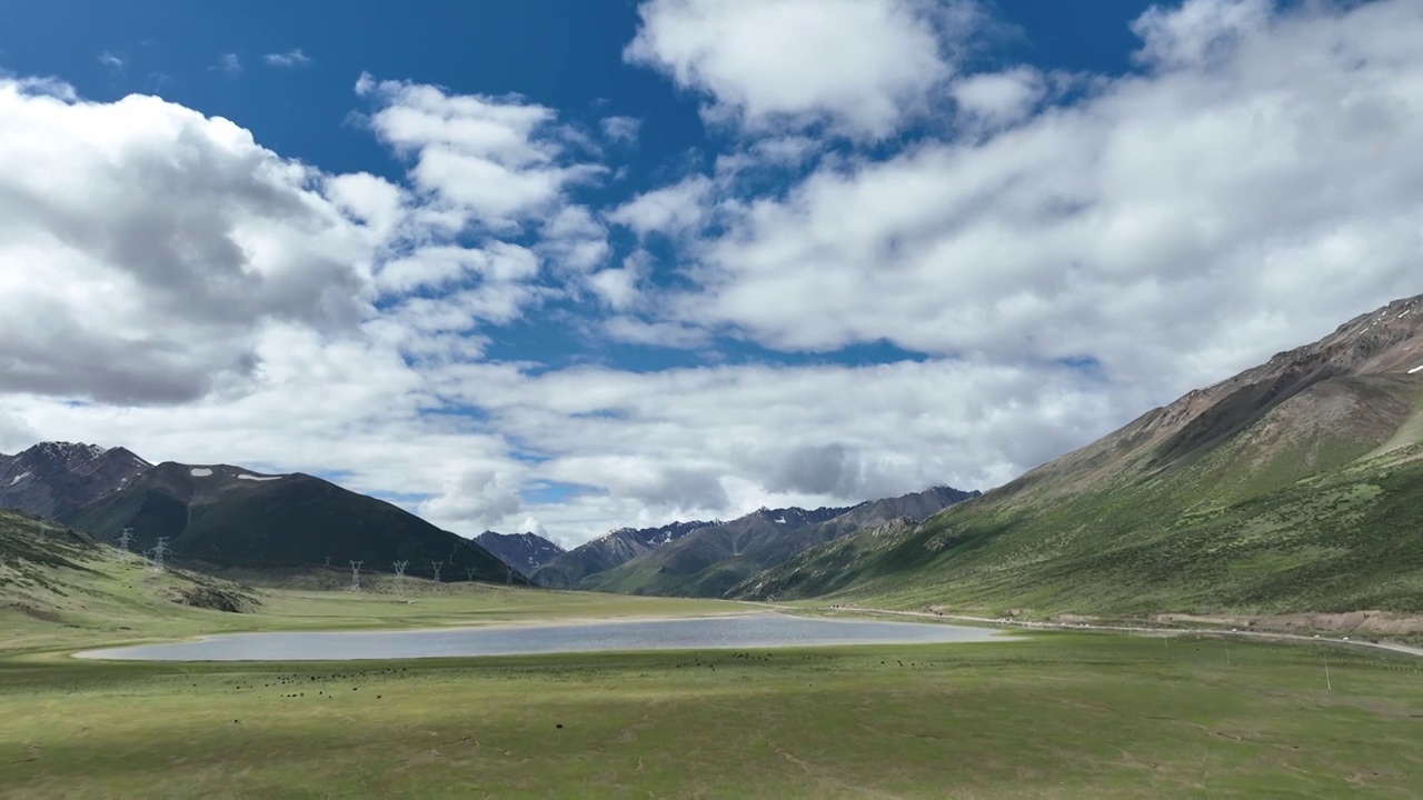 西藏昌都：高原湿地风光视频素材