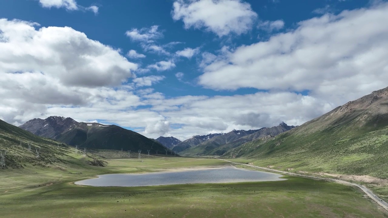 西藏昌都：高原湿地风光视频素材