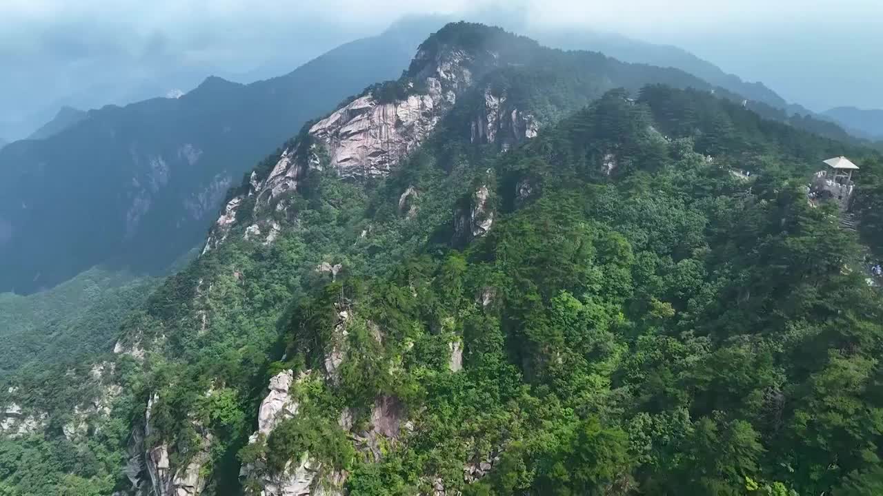 安徽六安天堂寨风景区风光视频素材