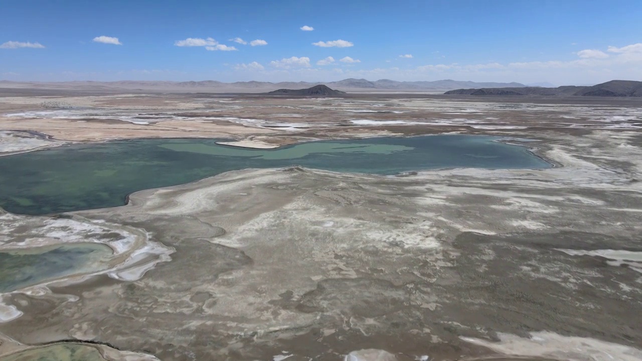 西藏阿里地区日土县红山湖航拍视频素材