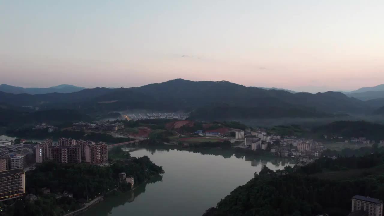 航拍三江侗族风雨桥特写   4k视频素材