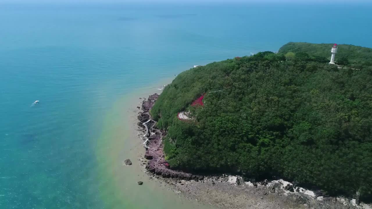 广西北海涠洲岛旅游风光航拍视频素材