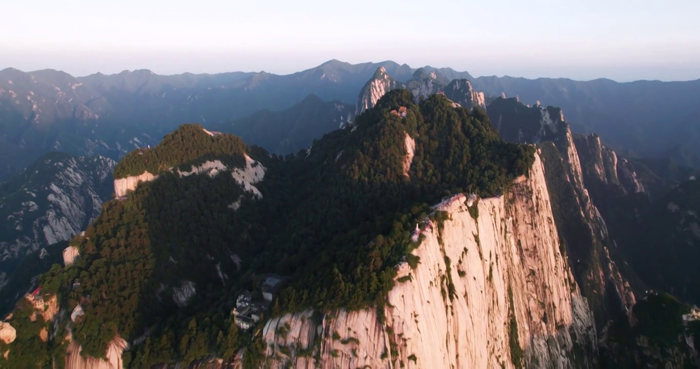 陕西渭南华山旅游景区日出云海视频素材