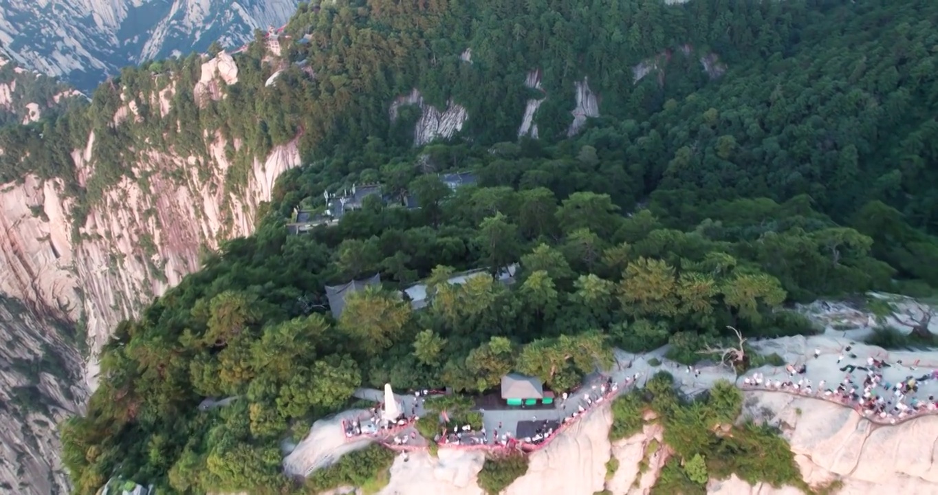 陕西渭南华山旅游景区日出云海视频素材