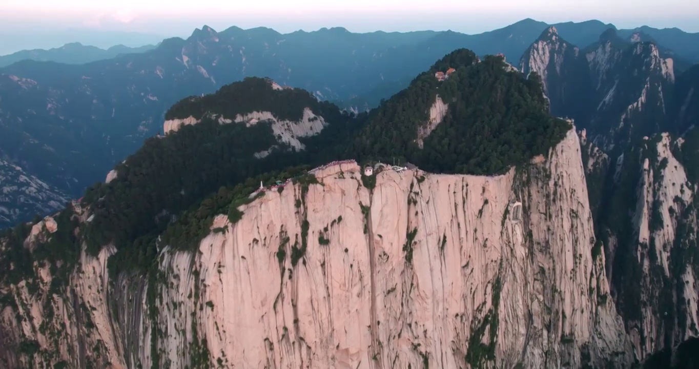 陕西渭南华山旅游景区日出云海视频素材