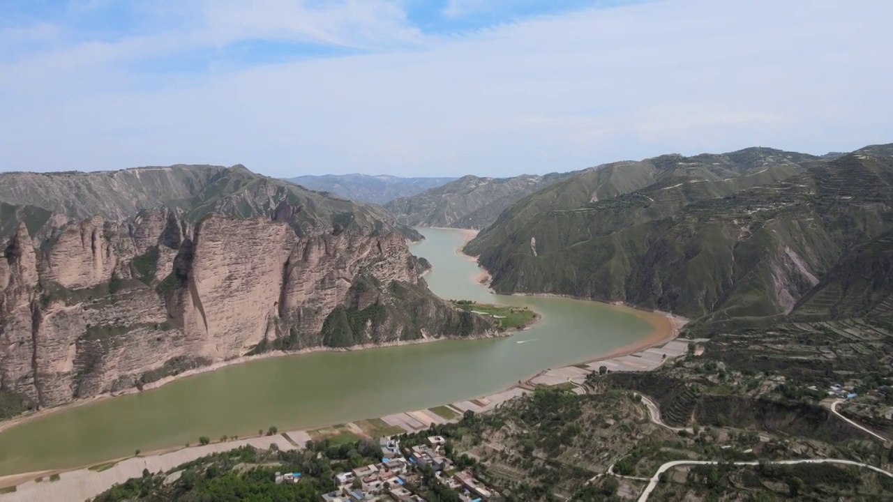 甘肃临夏刘家峡炳灵地质视频素材