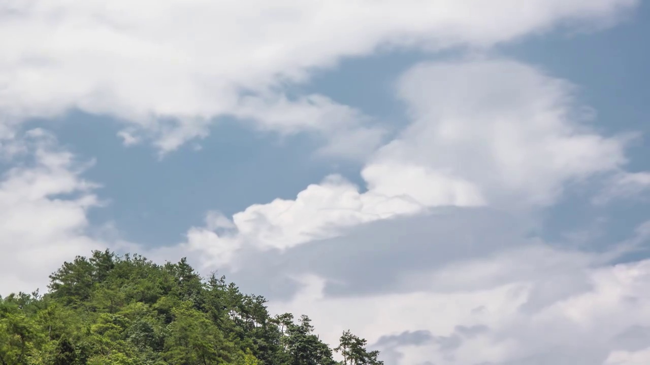 夏季积雨云云卷云舒延时视频素材