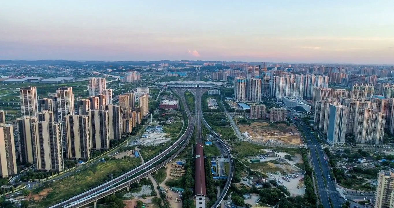 湖南省长沙市高铁南站视频素材