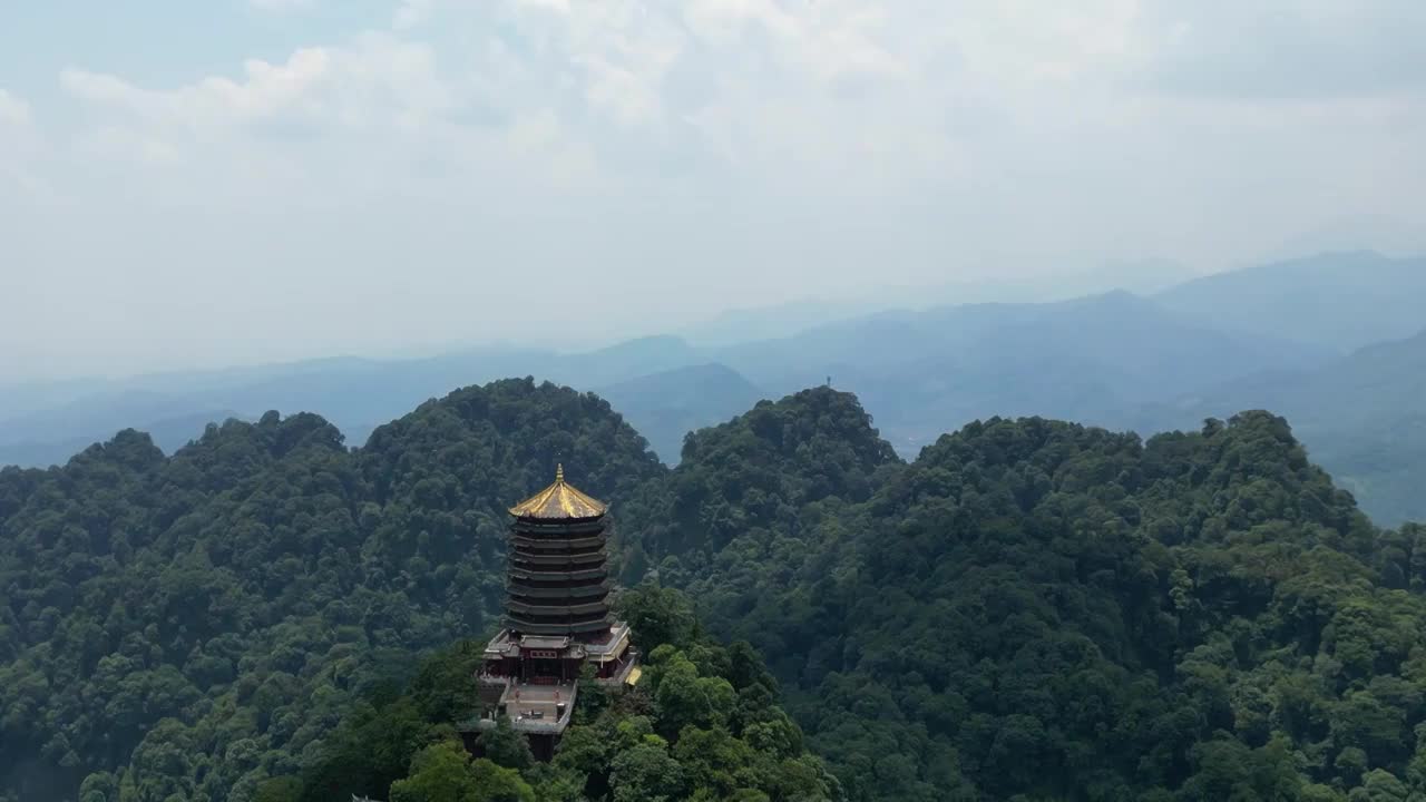 成都青城山老君阁视频素材