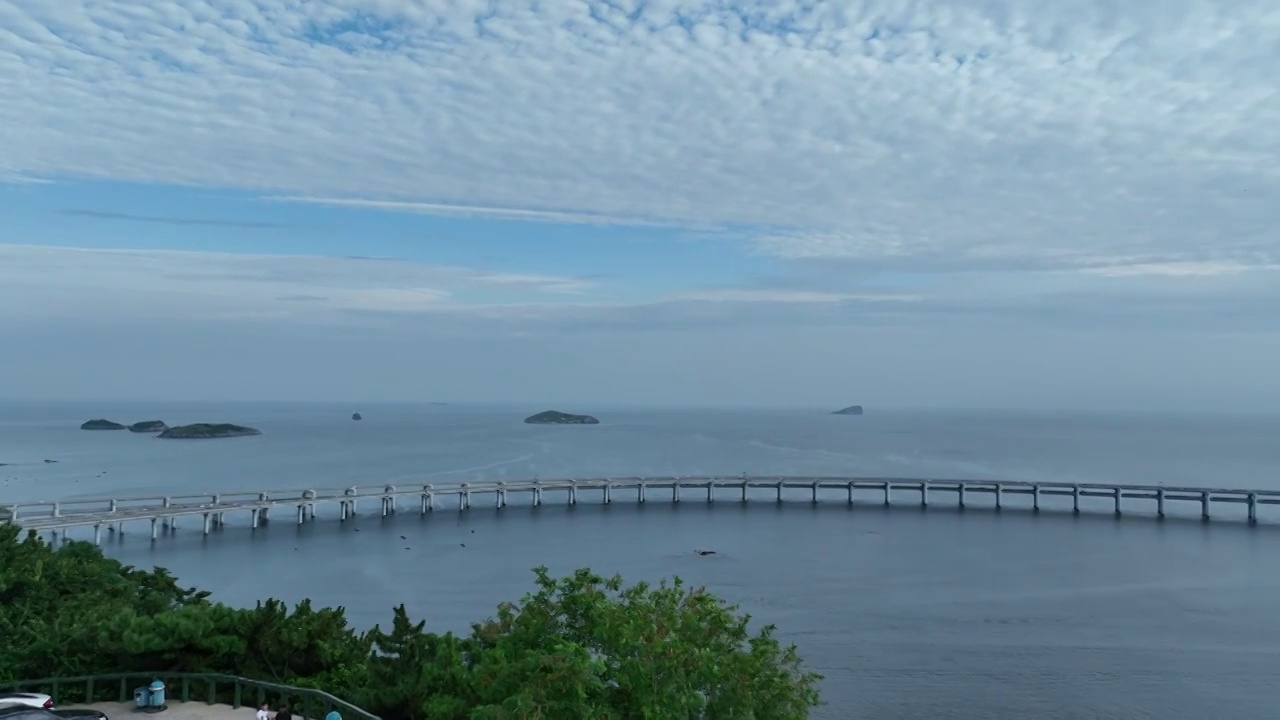 大连星海湾大桥航拍视频素材