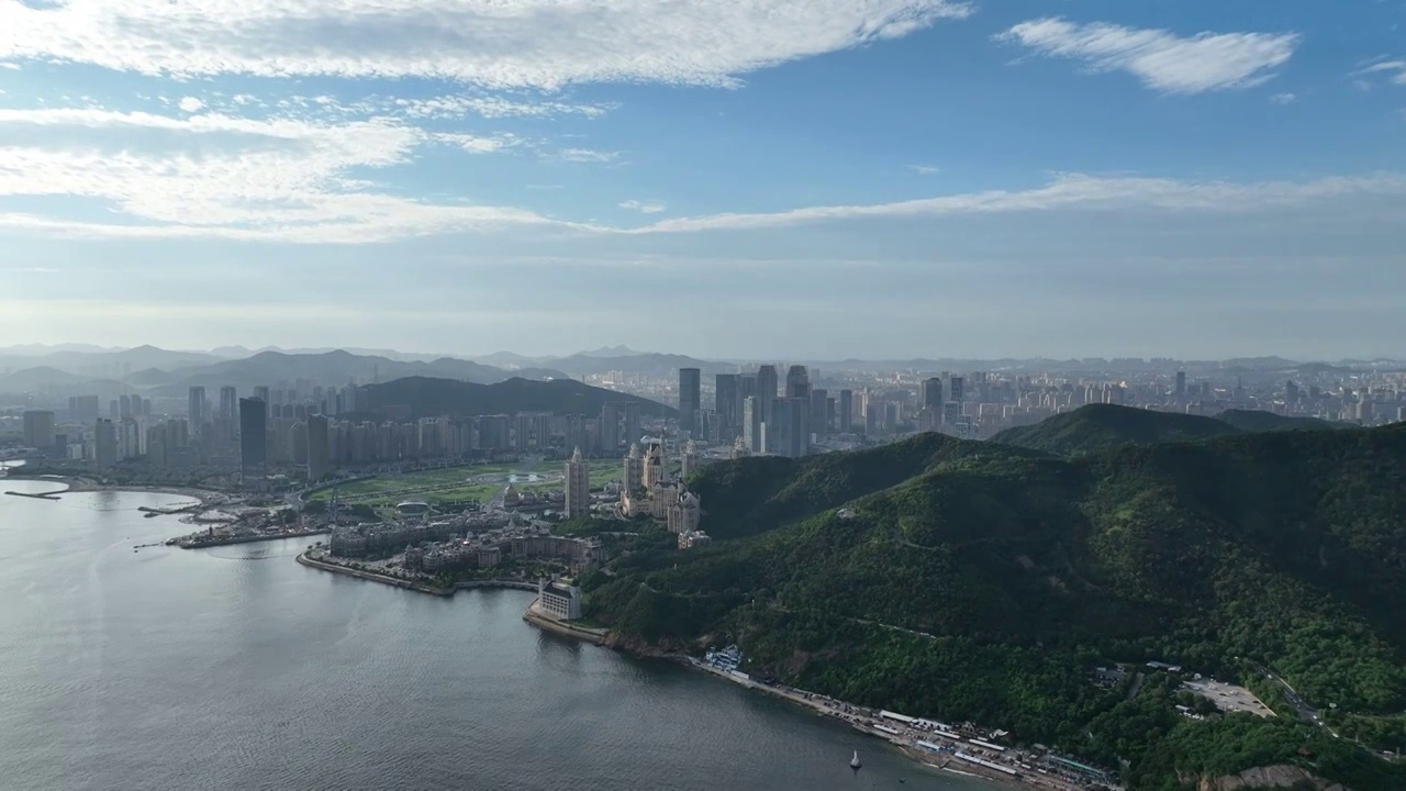 大连星海湾大桥航拍视频素材