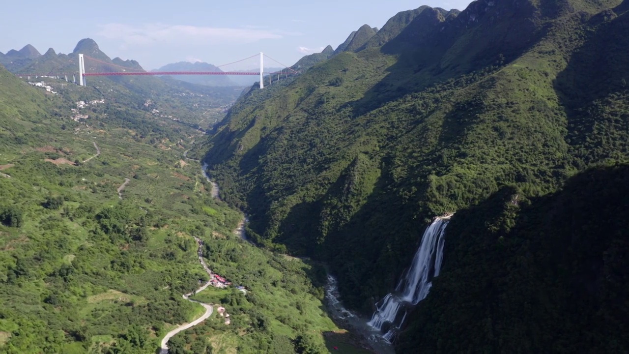 安顺黔西南关岭坝陵河风光视频素材