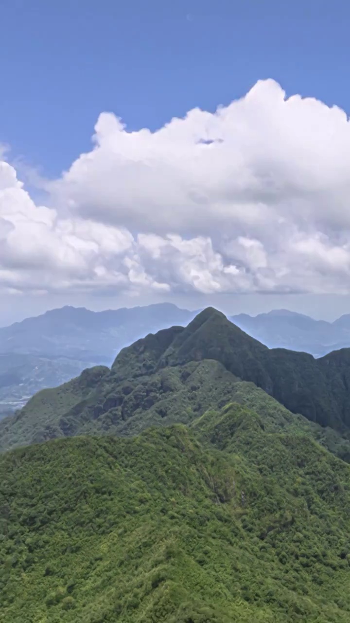 高清竖屏延时航拍平南北帝山风光（合集）视频素材