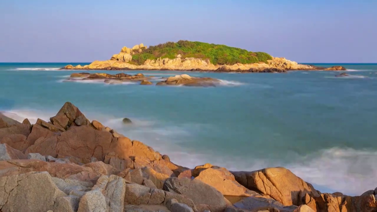 海南港門石视频素材