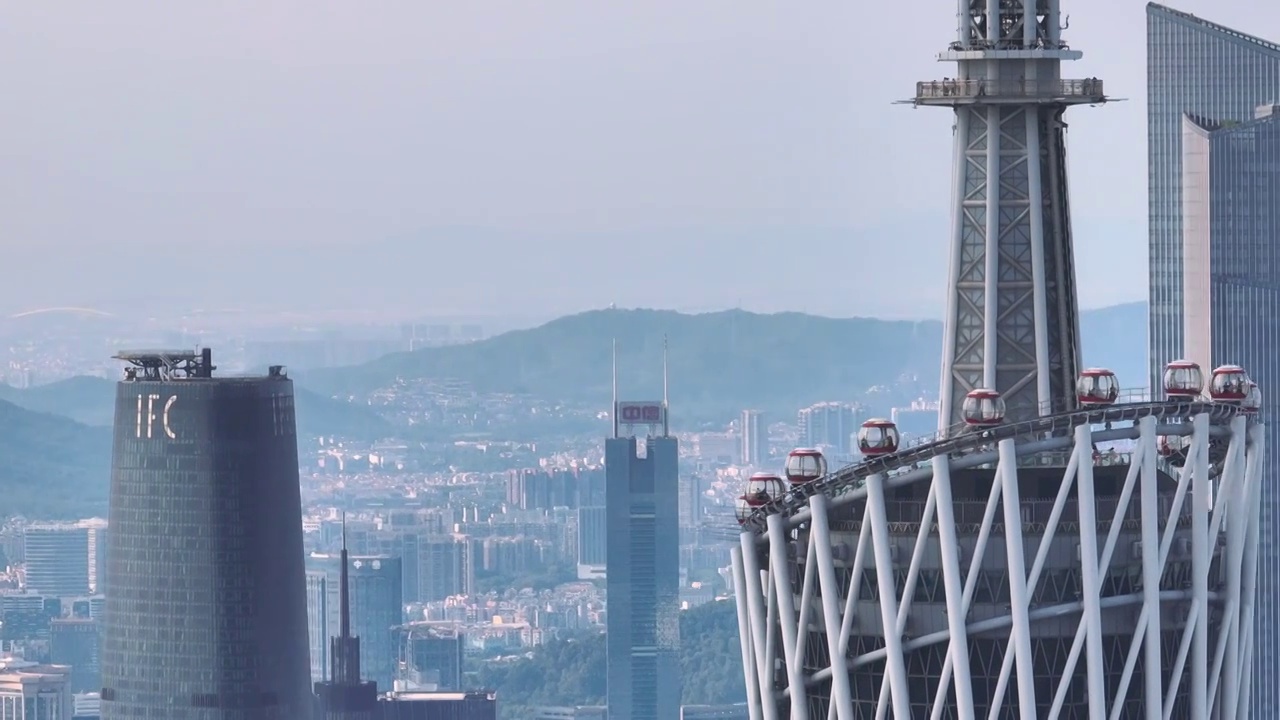 广州中轴线城市景观视频素材