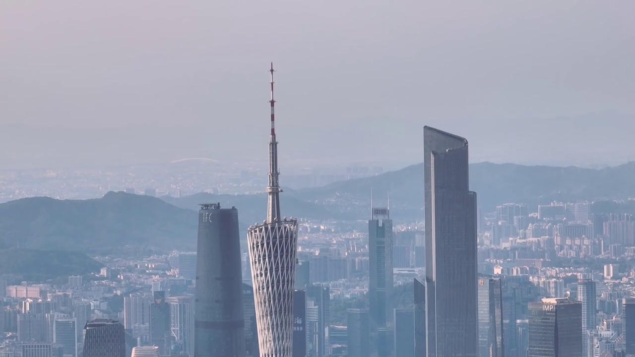 广州中轴线城市景观视频素材