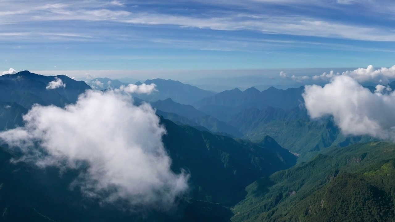 神农架高山白云视频素材