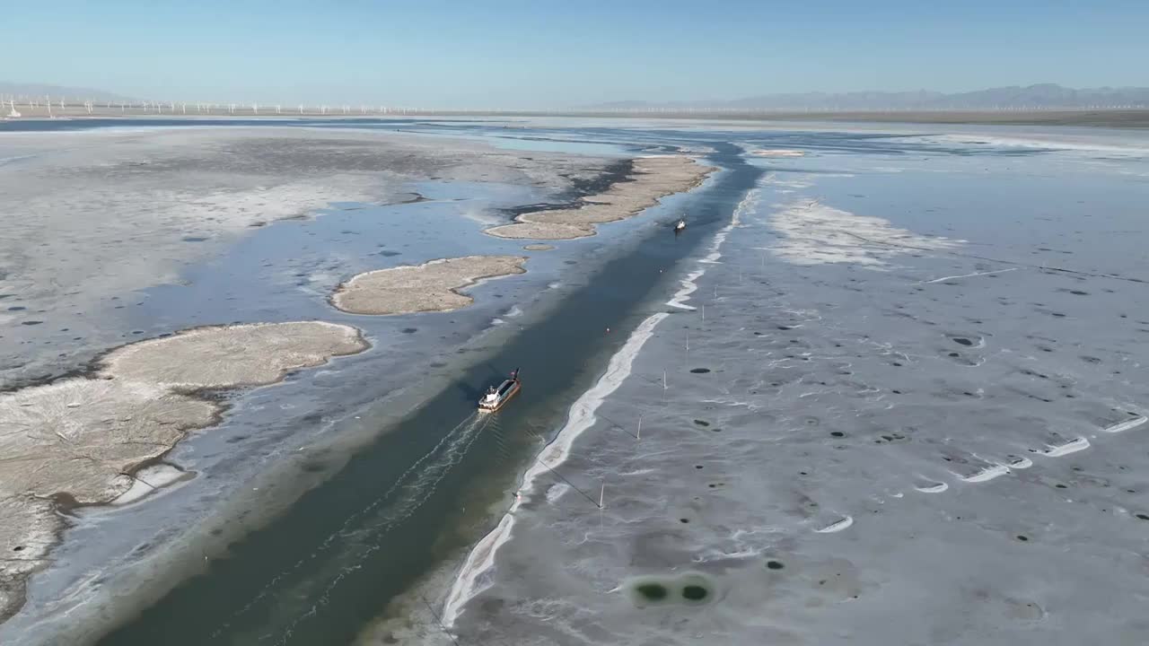 青海茶卡盐湖视频素材