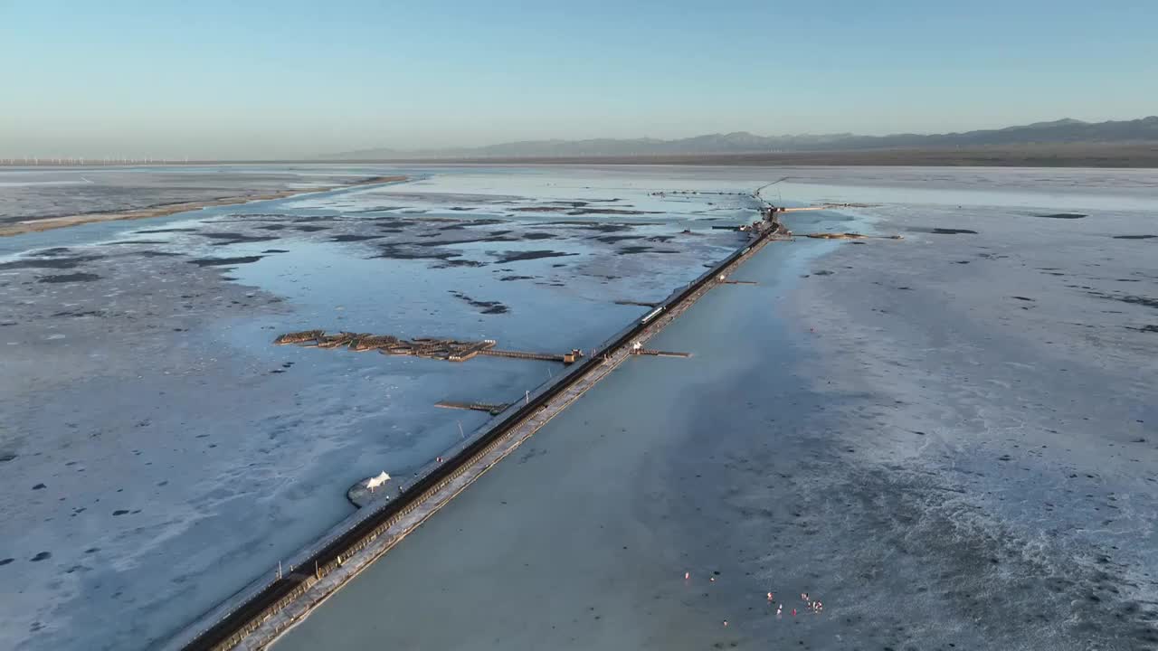 青海茶卡盐湖视频素材