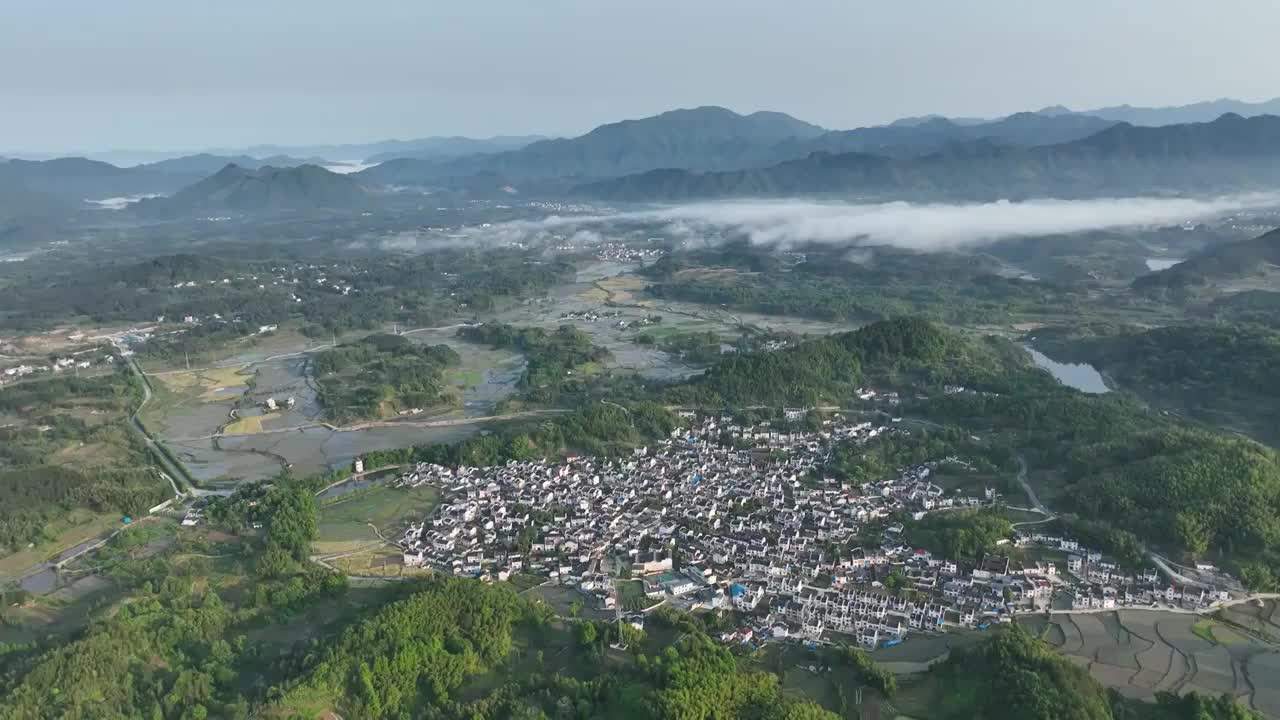 安徽省旌德县白地镇农田视频素材