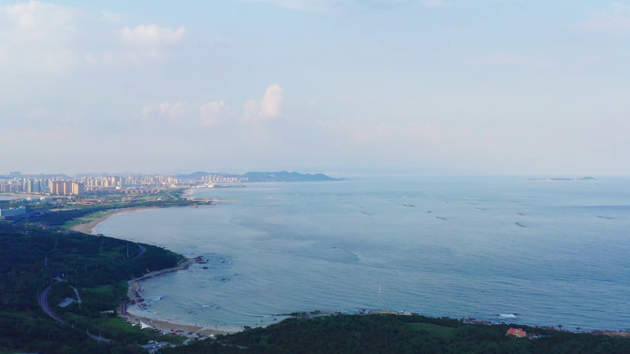 青岛凤凰岛旅游度假区风光视频素材