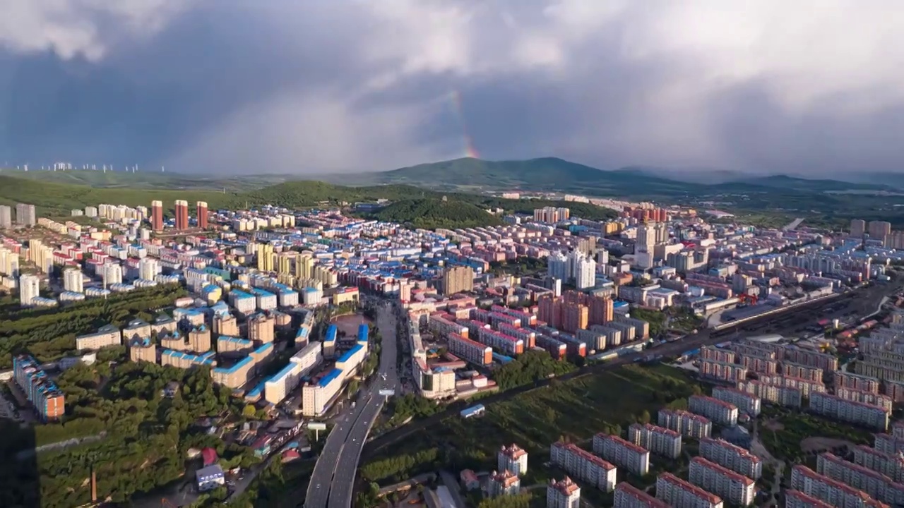 雨后山城视频素材