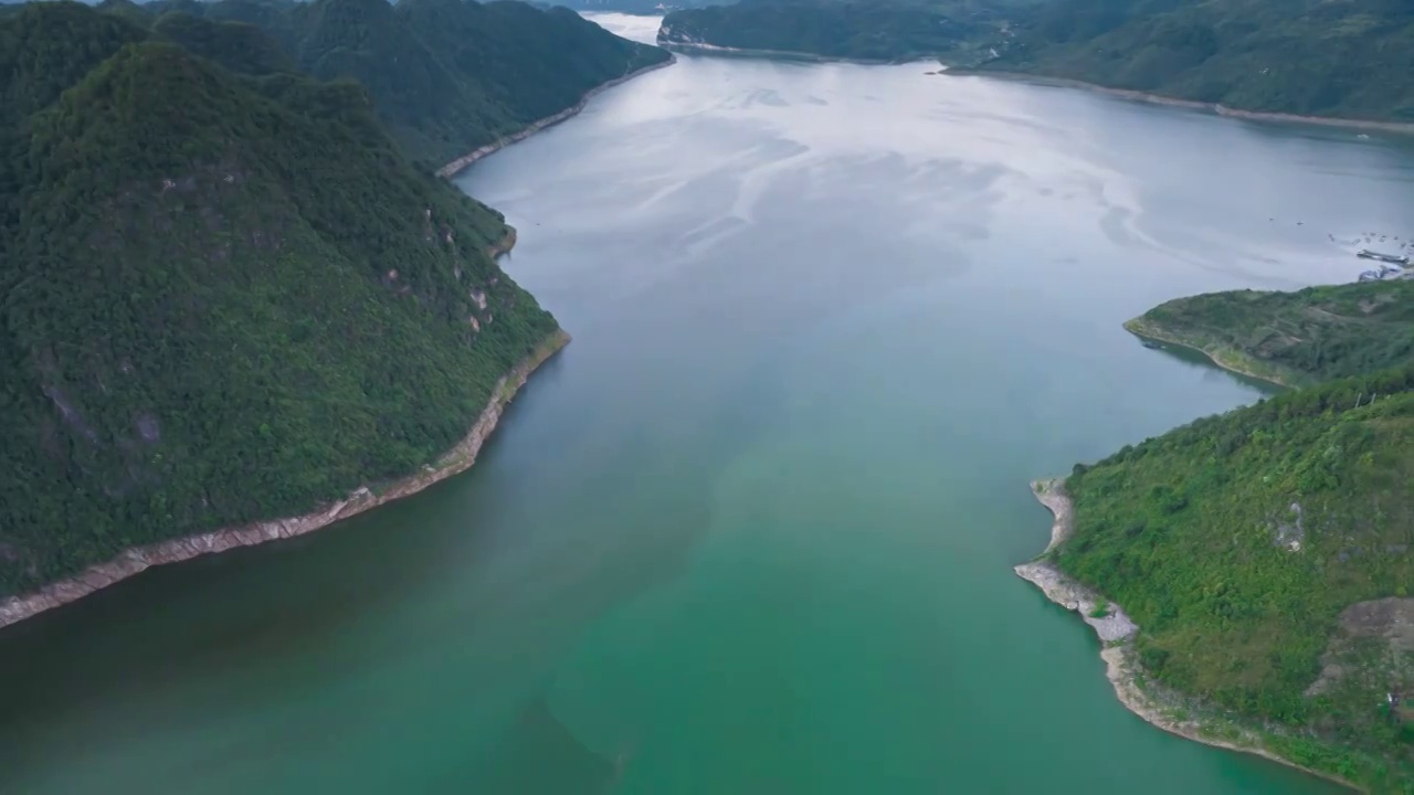 延时摄影贵州瓮安县的乌江景色视频素材