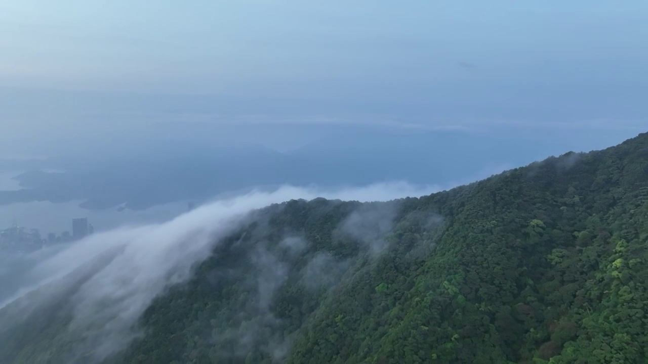 深圳梧桐山云海日出视频素材