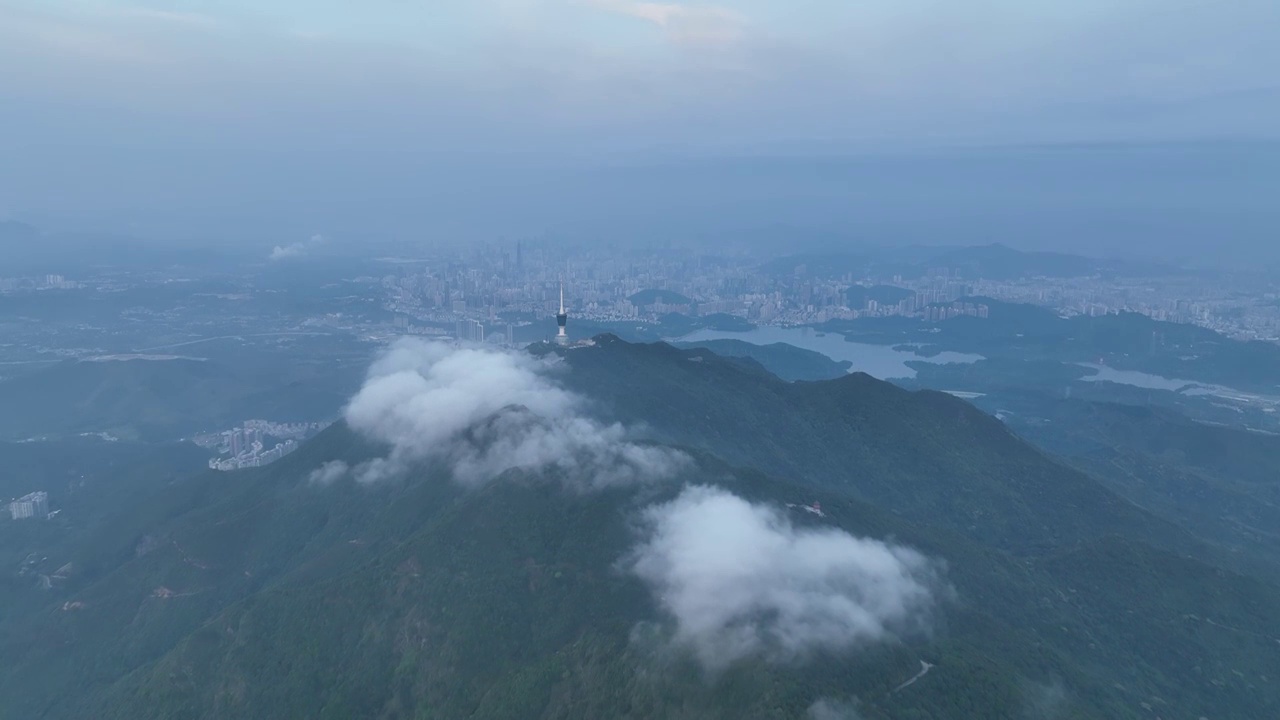 深圳梧桐山云海日出视频素材