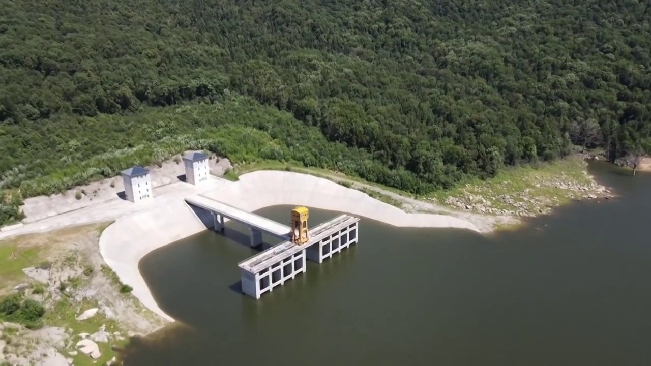 中国吉林延边敦化抽水蓄能电站外观航拍和内景穿梭（合集）视频素材