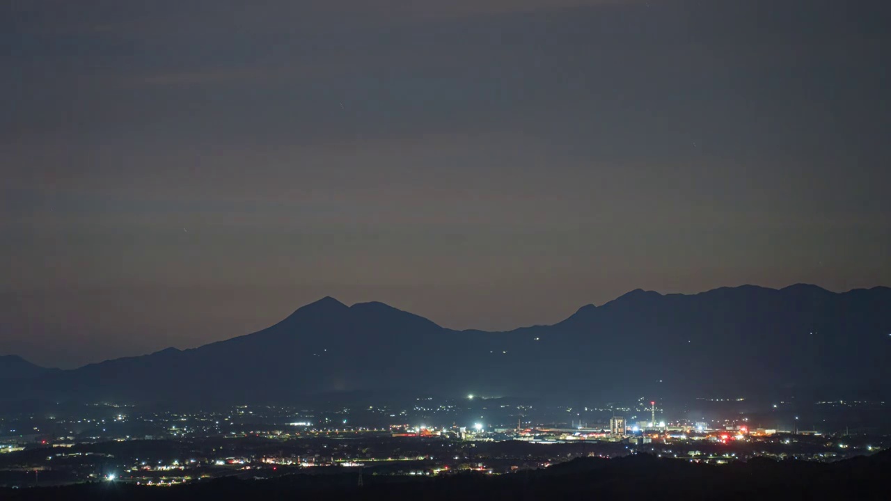 湖南省衡阳市岣嵝峰晚霞日转夜视频素材