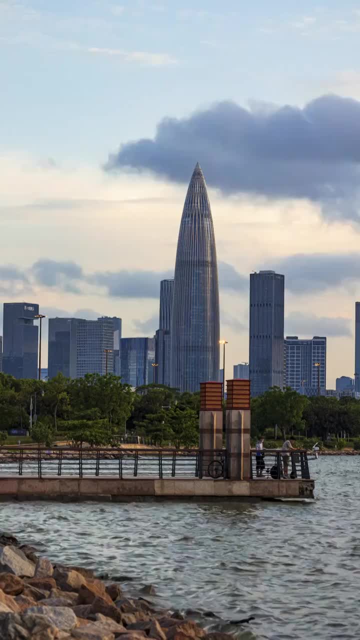 深圳华润总部大厦春笋延时视频素材