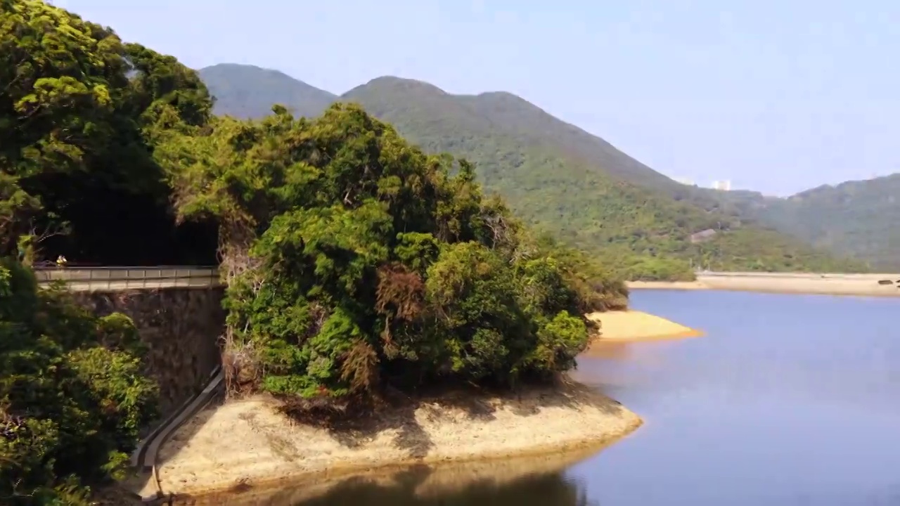 大潭水库 池塘 湖水 郊野公园视频素材