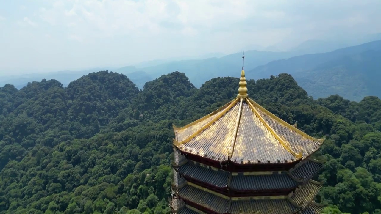 成都青城山老君阁视频素材