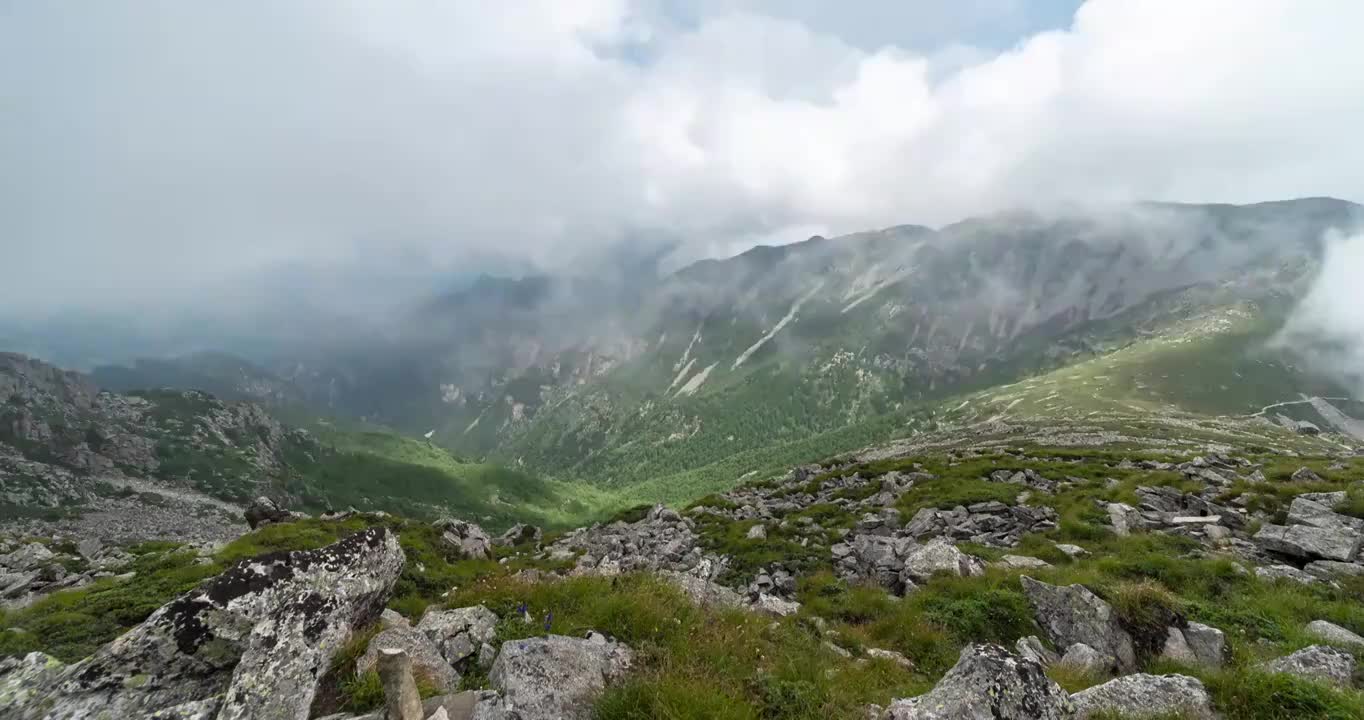 陕西省秦岭太白山国家森林公园视频素材