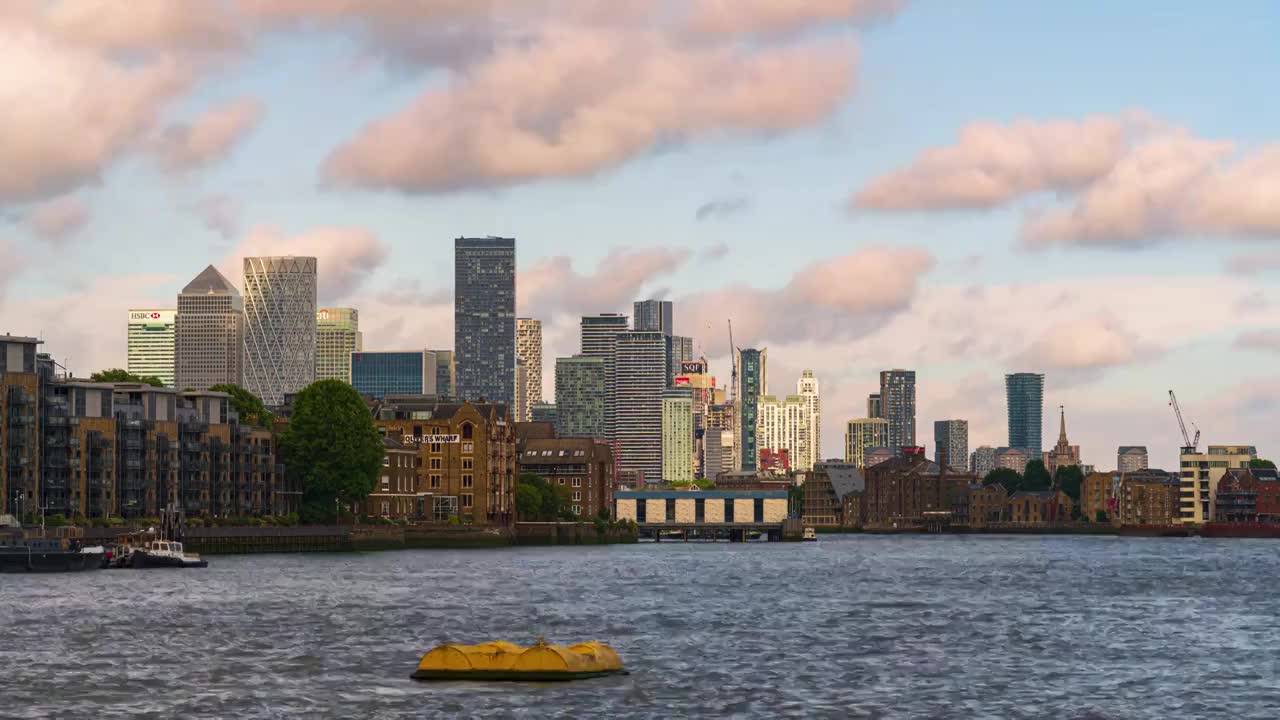 英国伦敦金融中心金丝雀码头 CanaryWharf视频下载