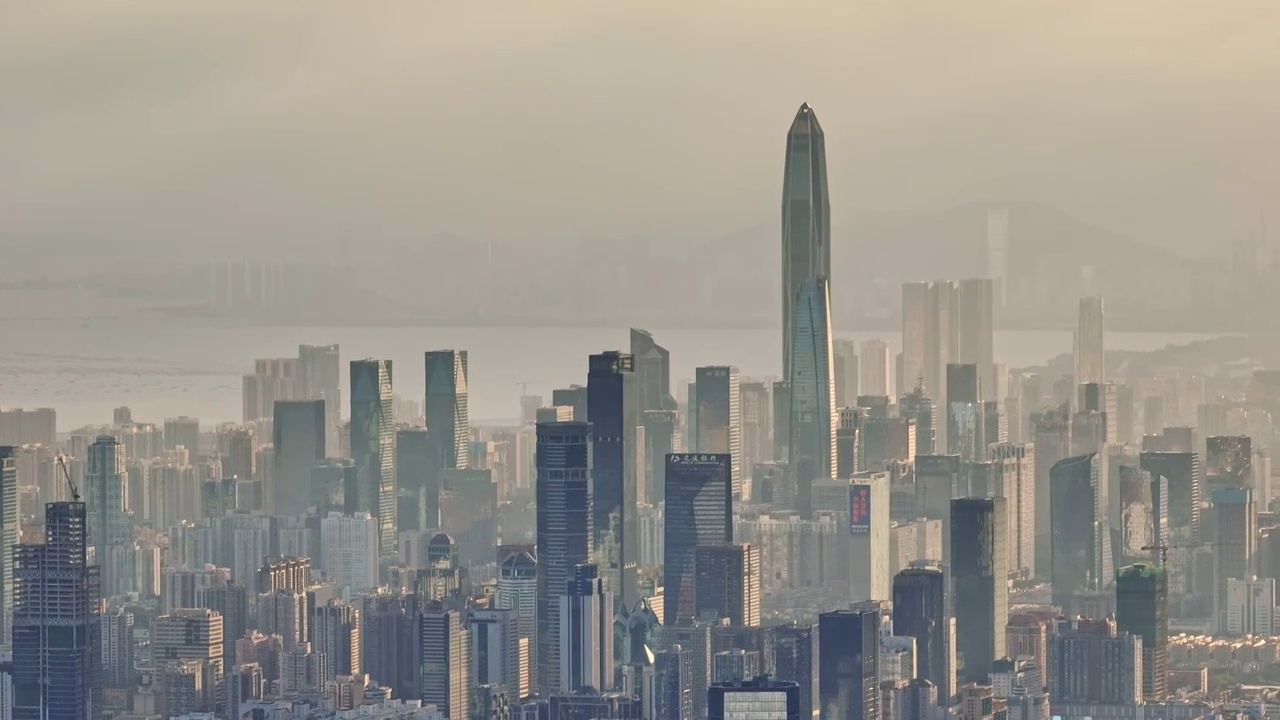 深圳福田CBD建筑群视频素材