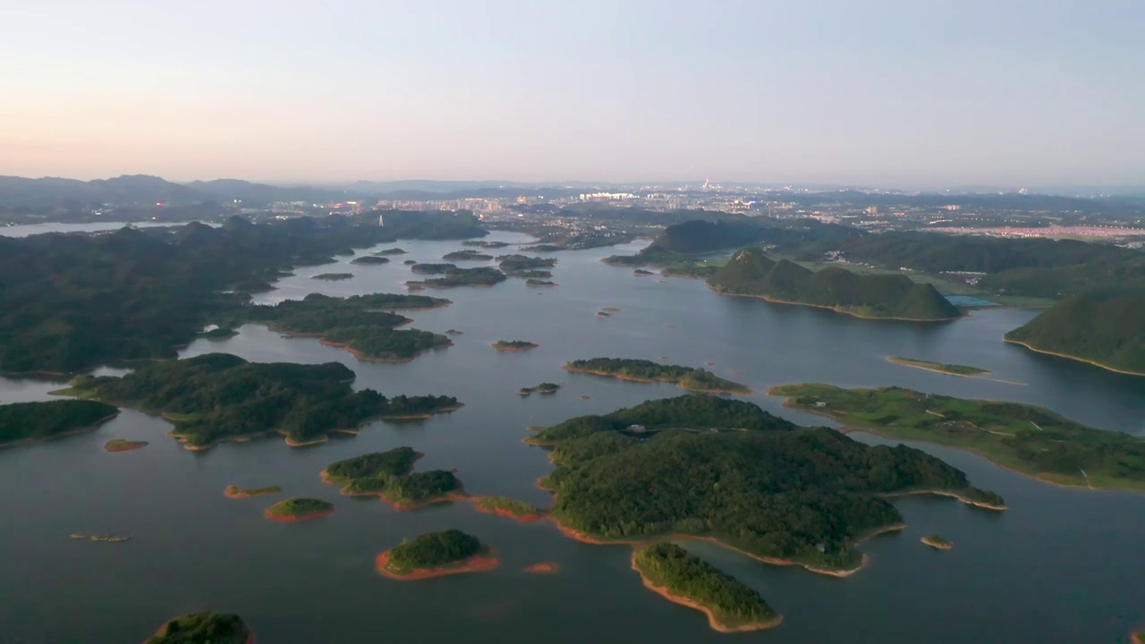 贵州清镇市红枫湖视频素材