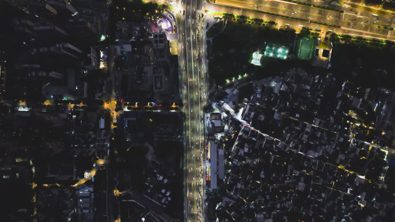 珠海大道，城市夜景视频素材