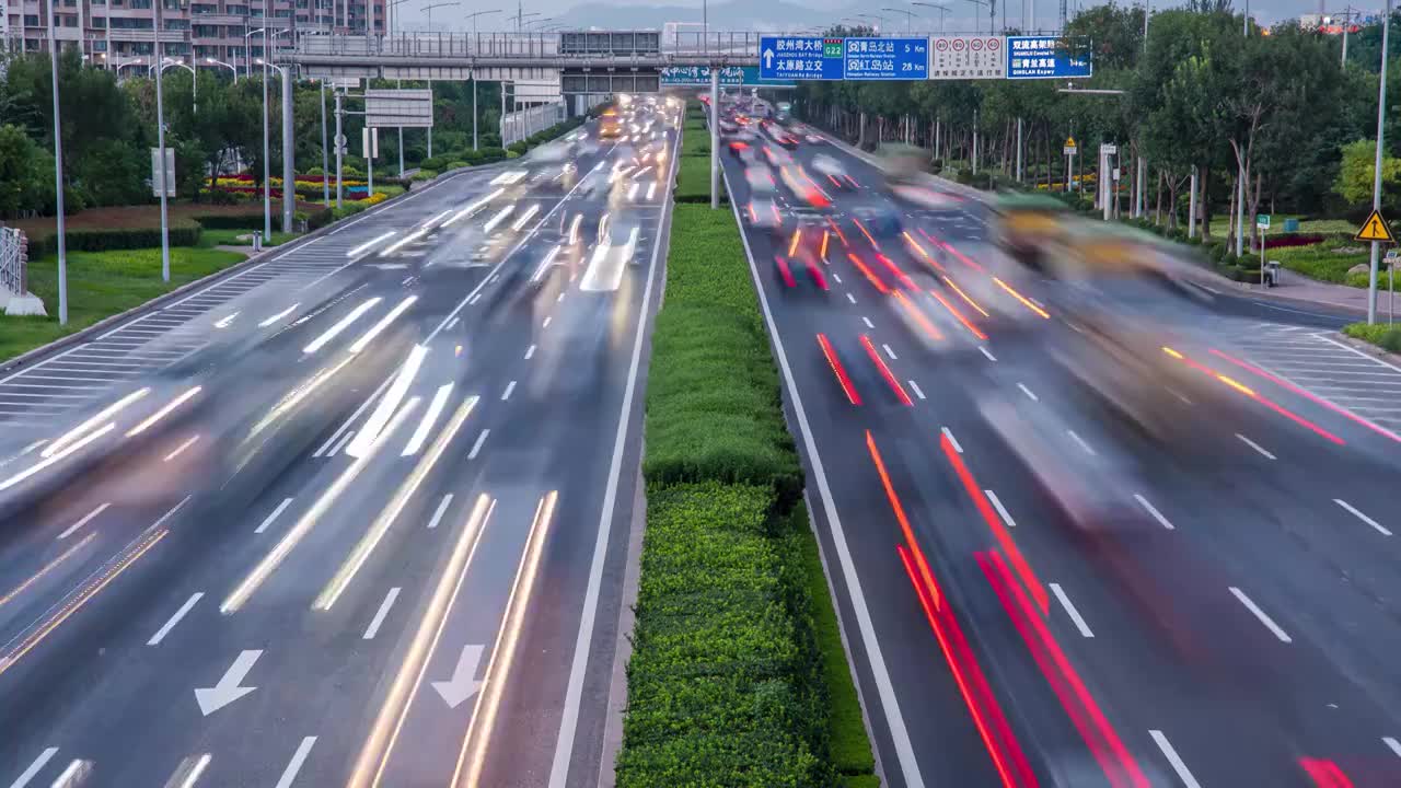 城市道路夜景视频素材