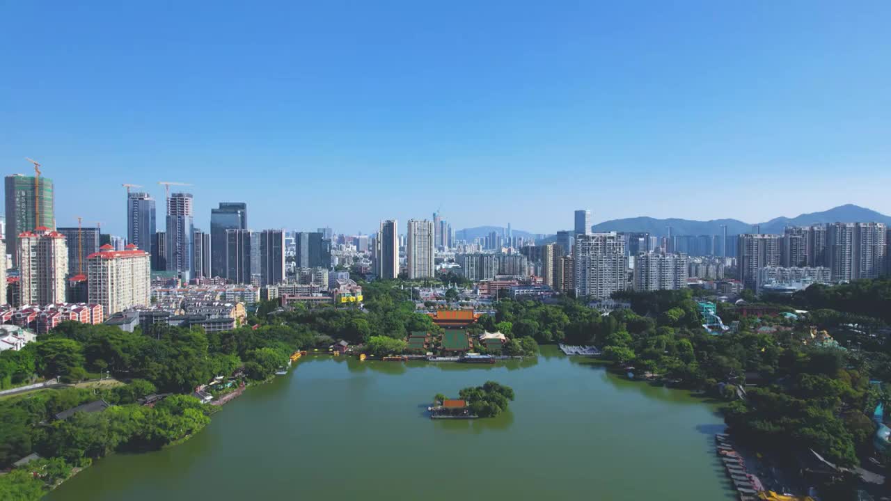 珠海，圆明新园视频素材