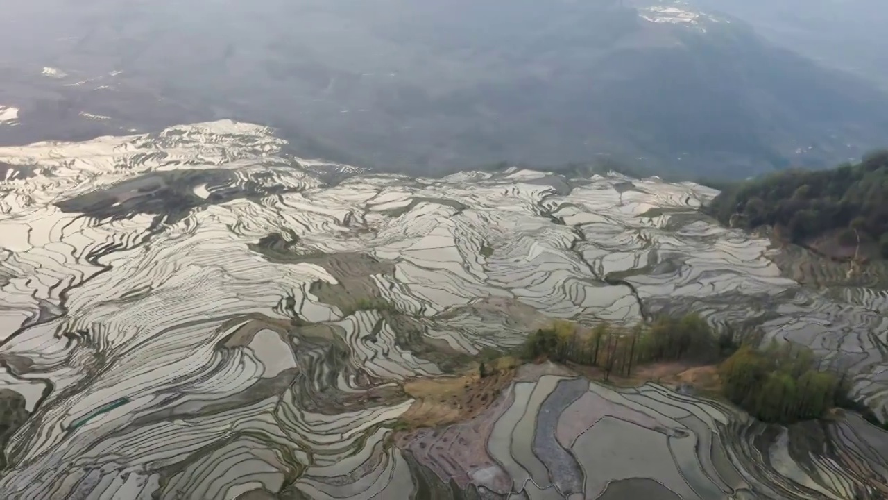 航拍云南元阳梯田风光视频素材