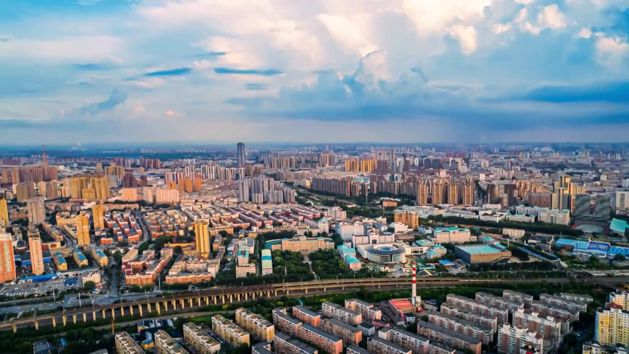 辽宁沈阳城市风景航拍视频素材