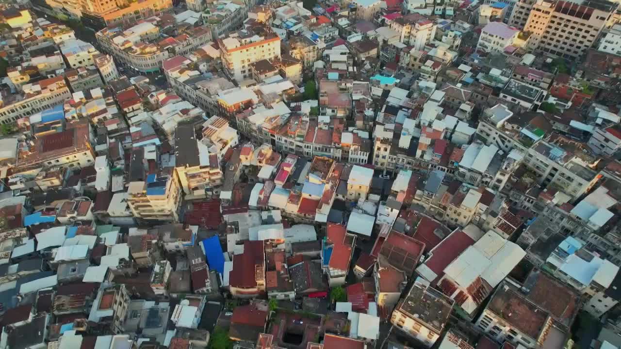 航拍厦门老城区建筑景观视频素材